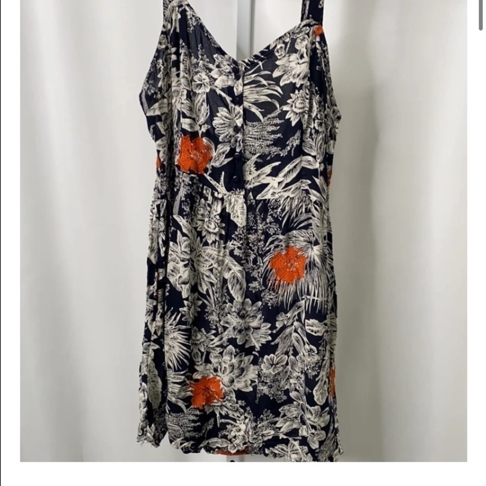 135. Topshop Embroidered Floral Dress. Strappy back.